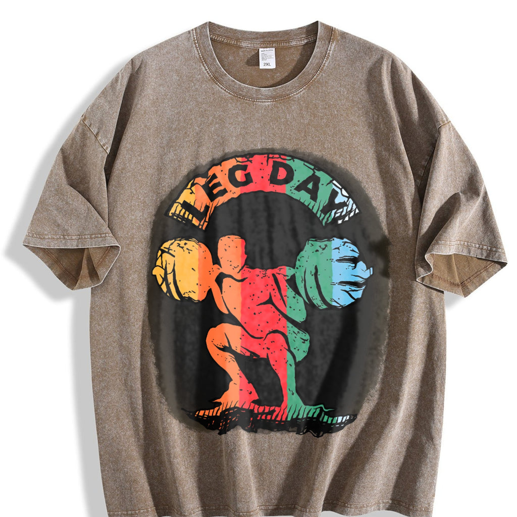 Gym Motivation Vintage Washed T-Shirt product image 3