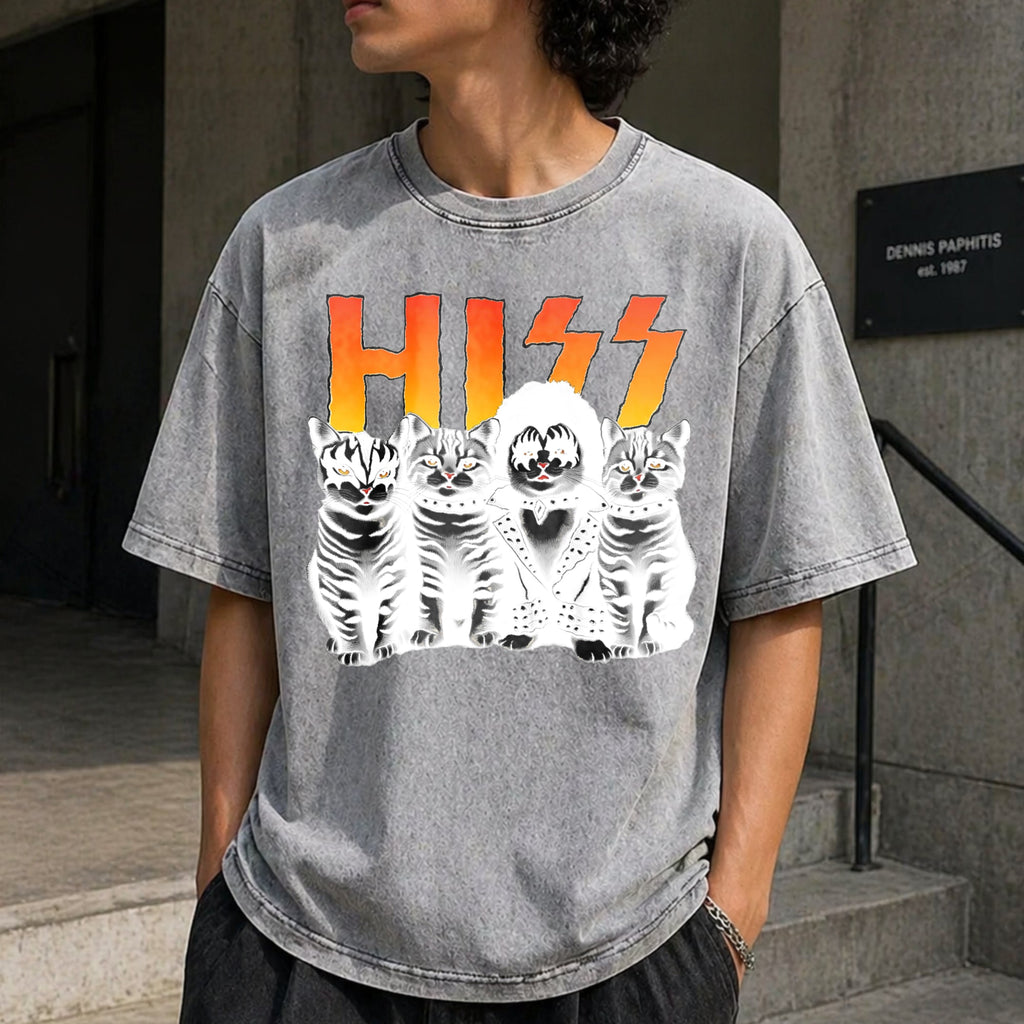 Cute Hiss Cats Rock Kittens Kitty Rocking Music Cat Vintage product image 5