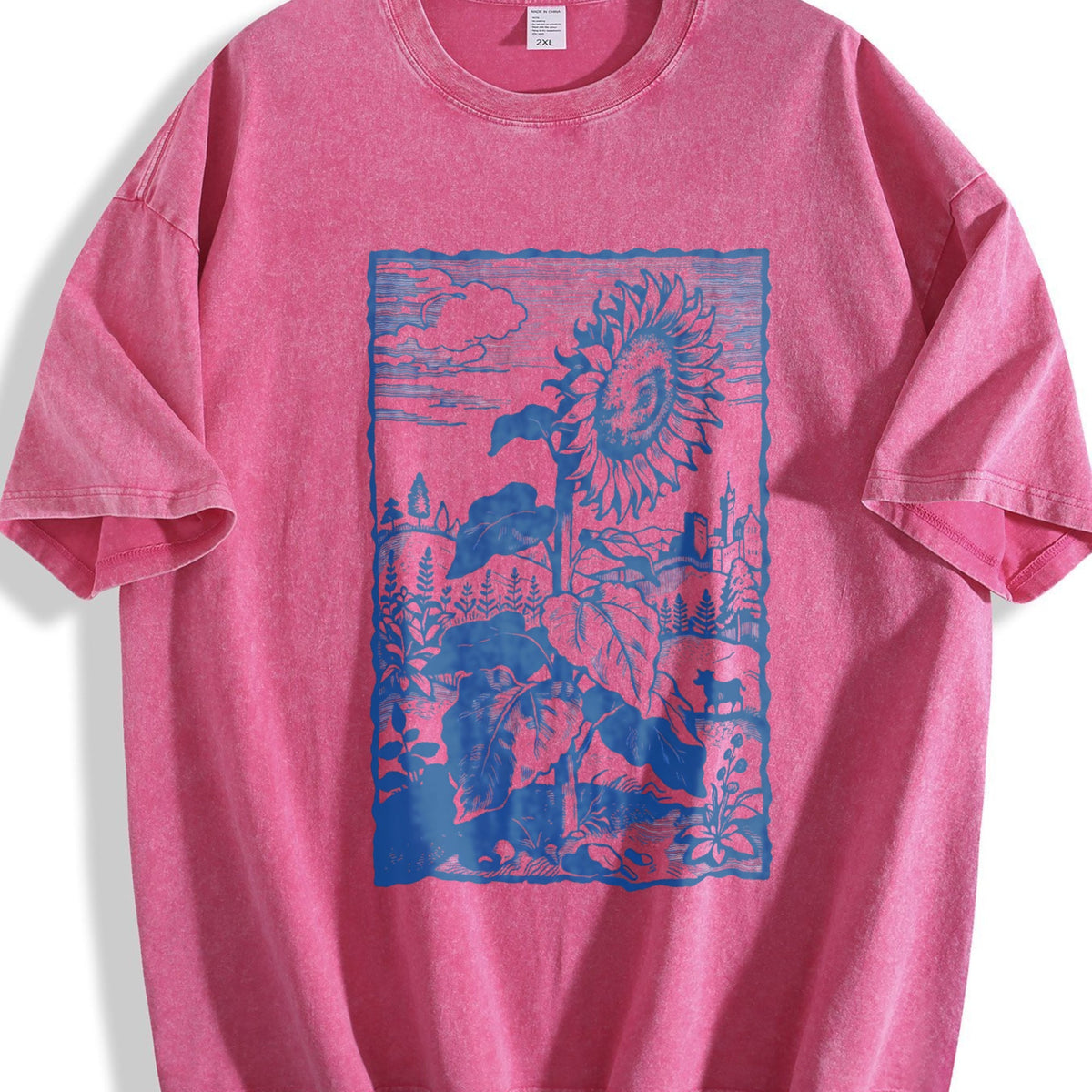Sunflower Medieval Vintage Washed T-Shirt product image 7
