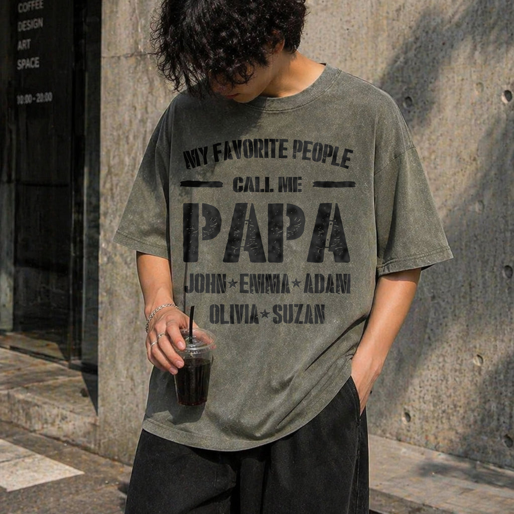 Papa Vintage Washed T-Shirt product image 4