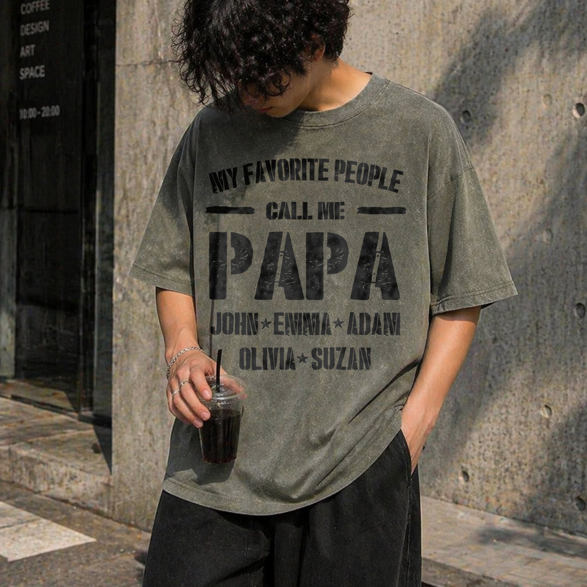Papa Vintage Washed T-Shirt product image 4