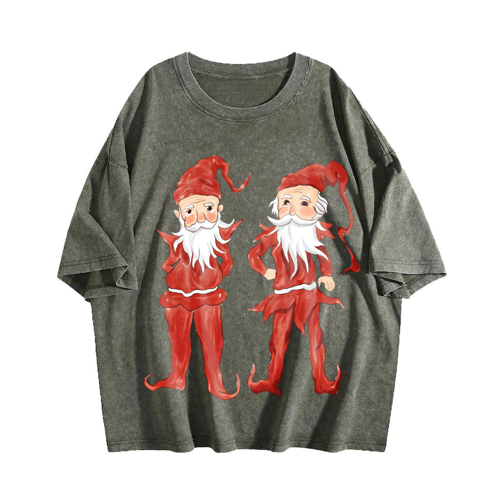 Christmas Elves Teenager Vintage Washed T-Shirt product image 4