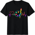 Drawing - A Brush With A Heartbeat Cotton T-Shirt product image 1