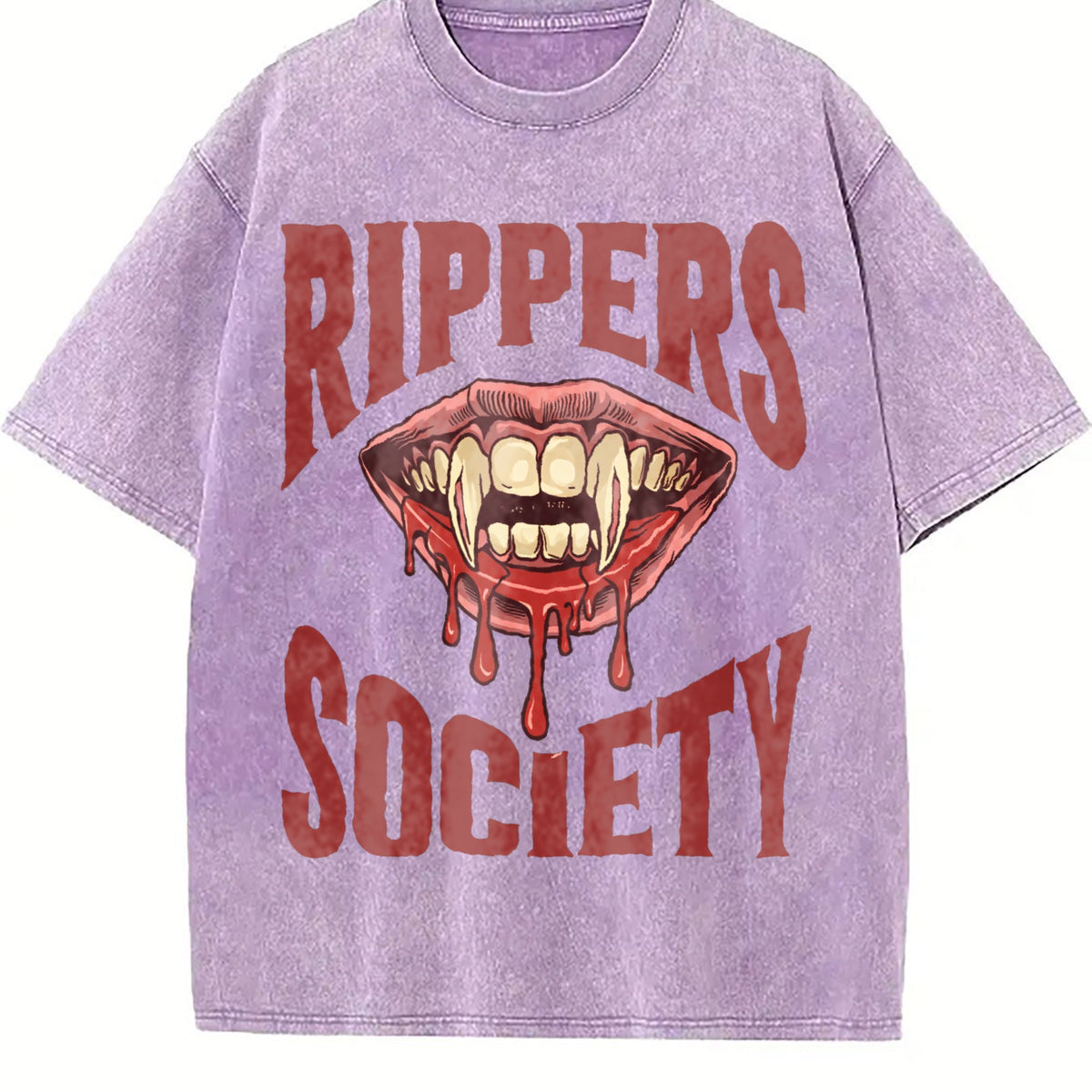 Horror Rippers Society 90s Halloween Vintage Washed T-Shirt product image 6