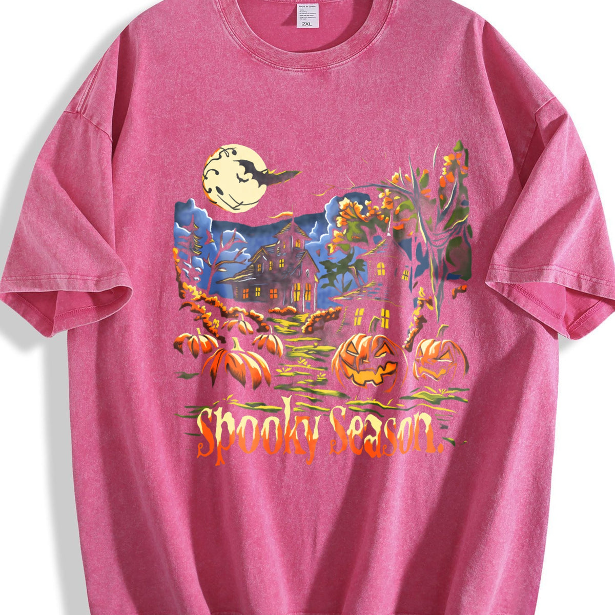 Spooky Season 90s Vintage Washed T-Shirt product image 7