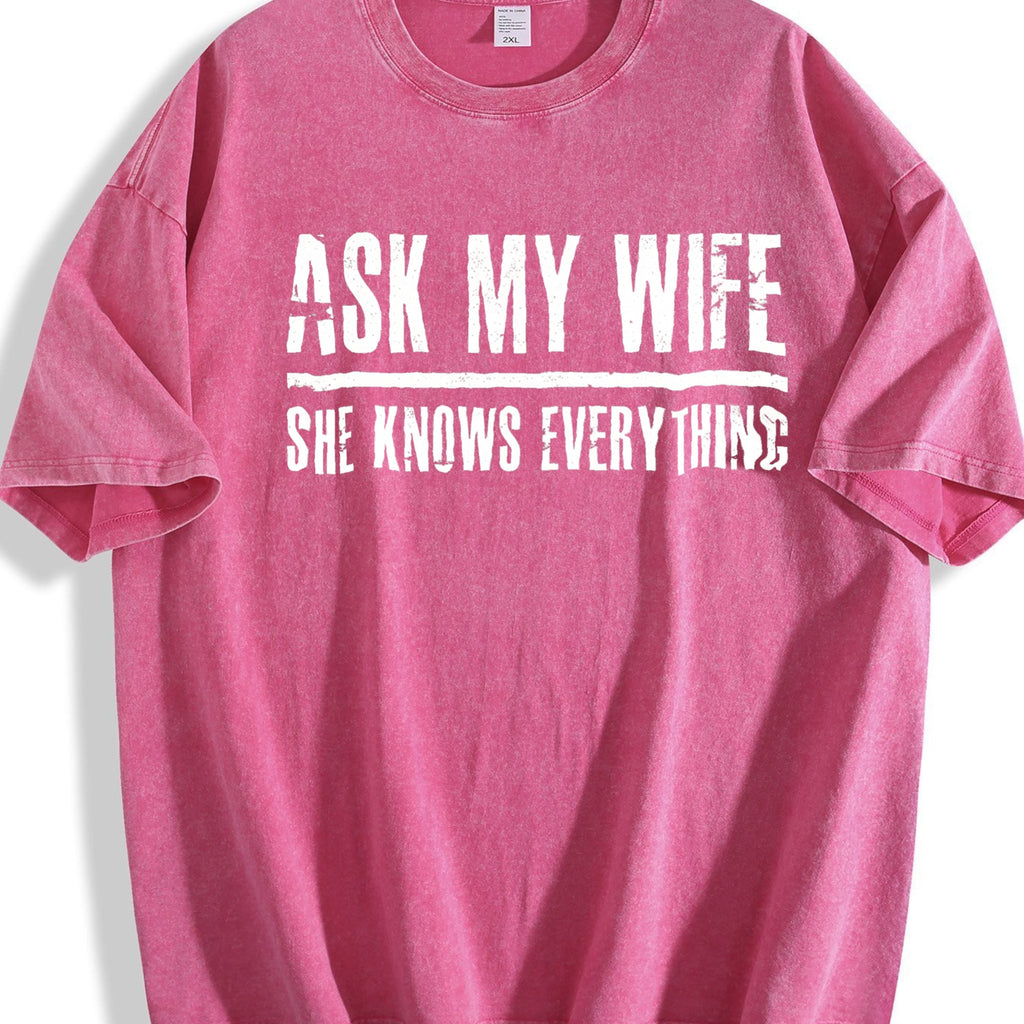Funny Daughter Wife Slogan Vintage Washed T-Shirt product image 7