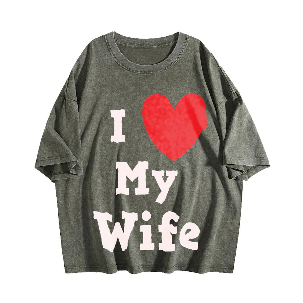 I Love My Wife Vintage Washed T-Shirt product image 4