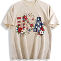 USA Flag Floral Boxy Y2K Aesthetic Summer Vibes Vintage product image 1