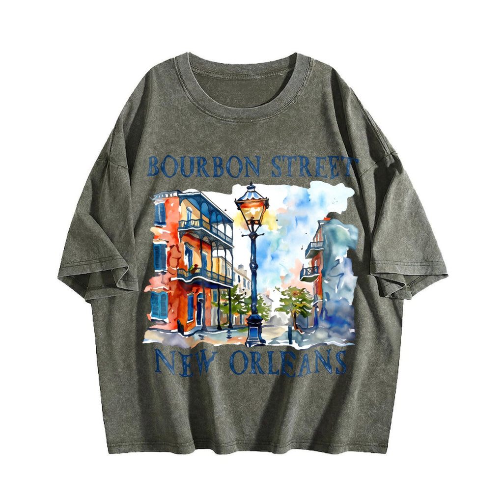 Bourbon New Orleans Vintage Washed T-Shirt product image 4