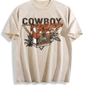 Front Back Western Cowboy Vintage Washed T-Shirt product image 1