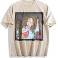 Doll Raising a Pink Drink Vintage Washed T-Shirt product image 1
