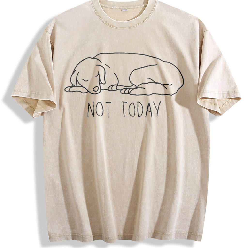 Funny Not Today Vintage Washed T-Shirt product image 1