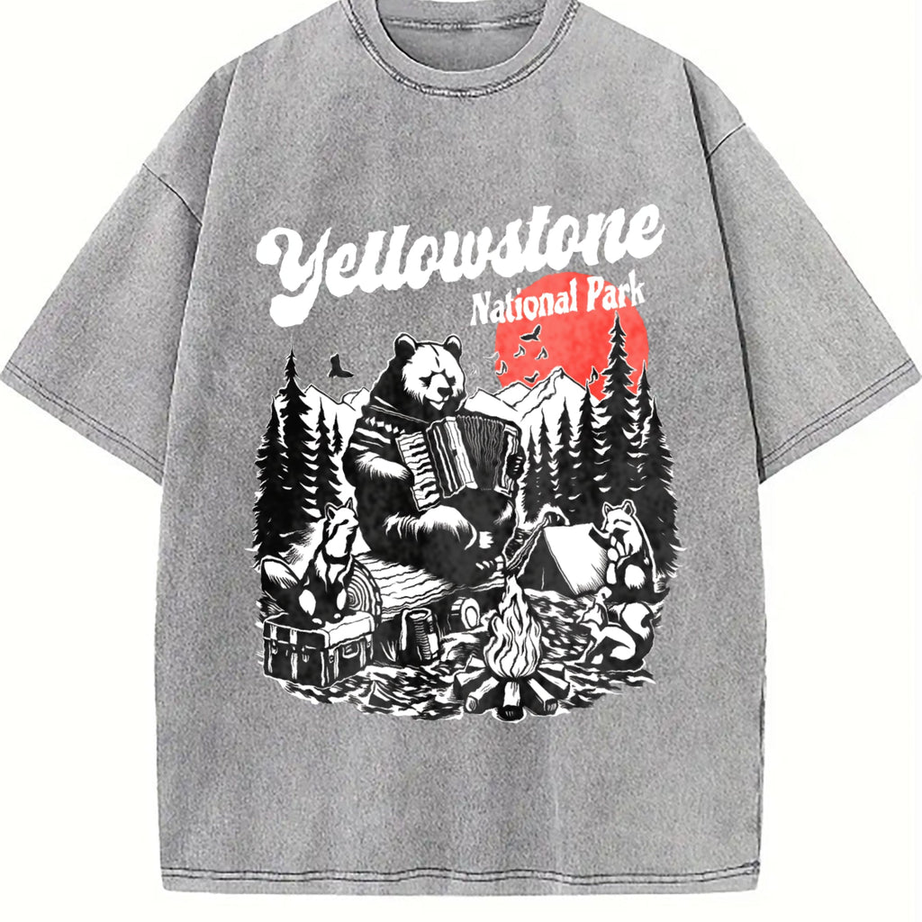 Yellowstone National Park Vintage Washed T-Shirt product image 5