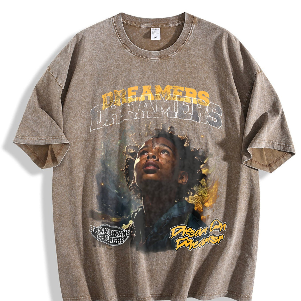 Dreamers Galaxy Portrait Vintage Washed T-Shirt product image 3