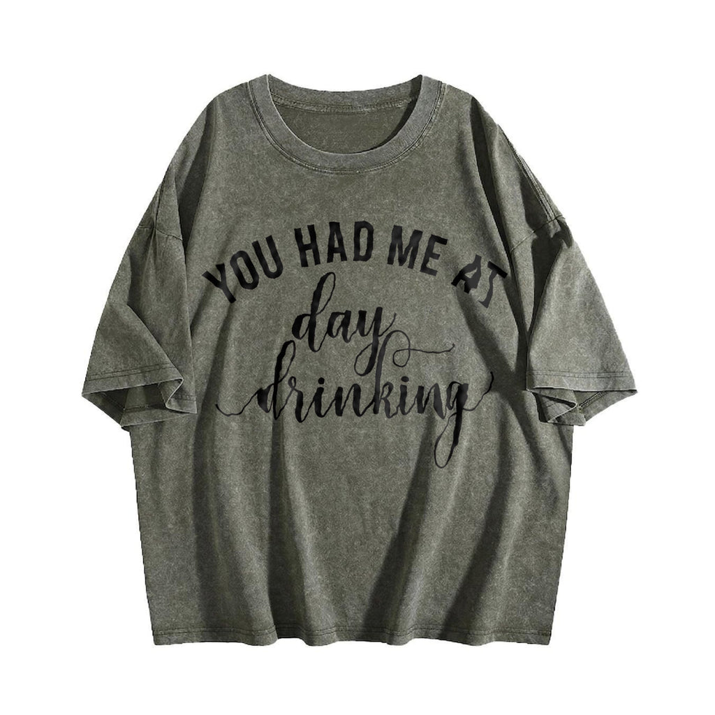 You Had Me At Day Drinking Vintage Washed T-Shirt product image 4