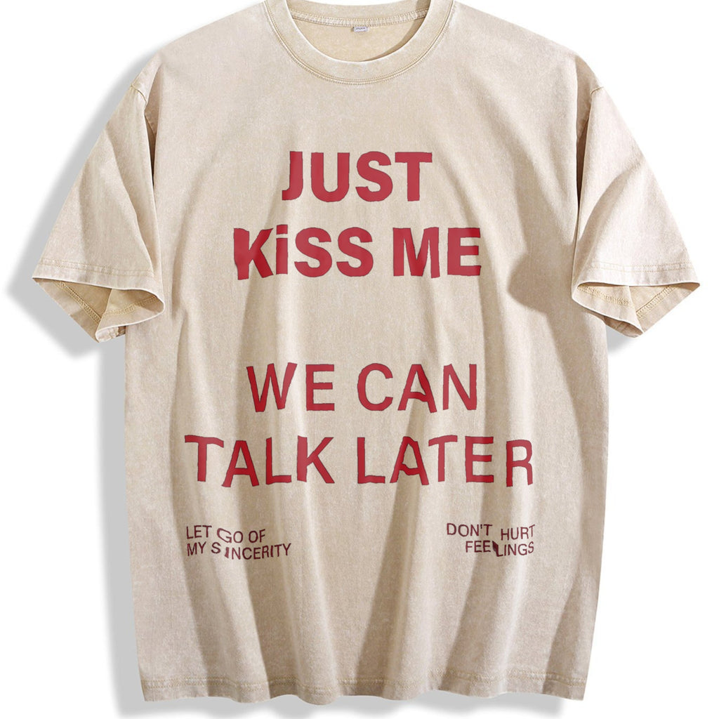 Just Text Vintage Washed T-Shirt product image 1