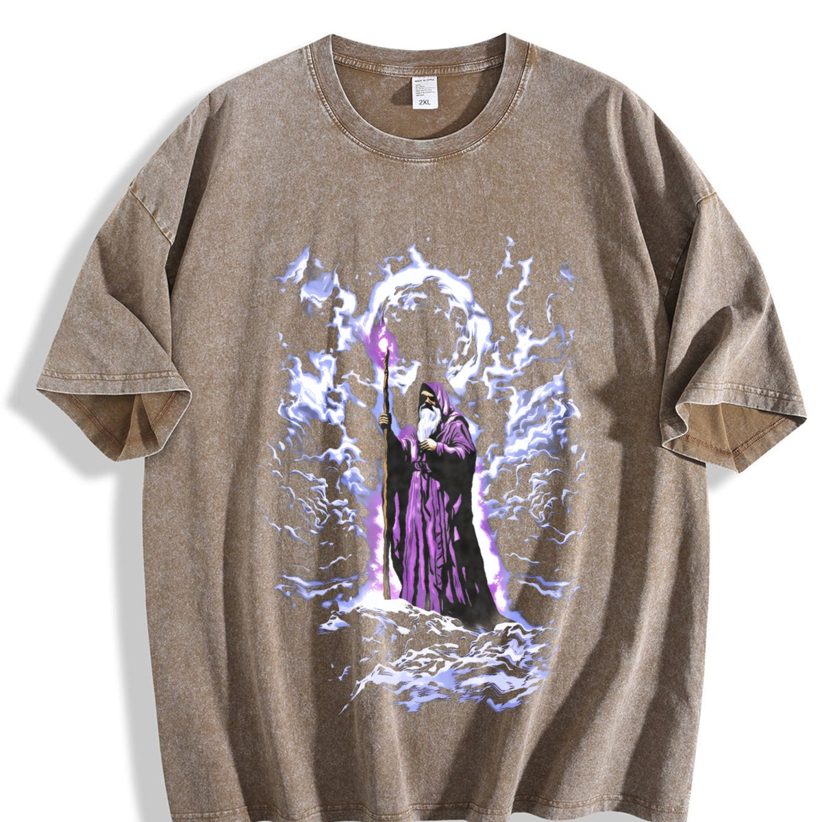 Wizard Dark Fantasy Vintage Washed T-Shirt product image 3