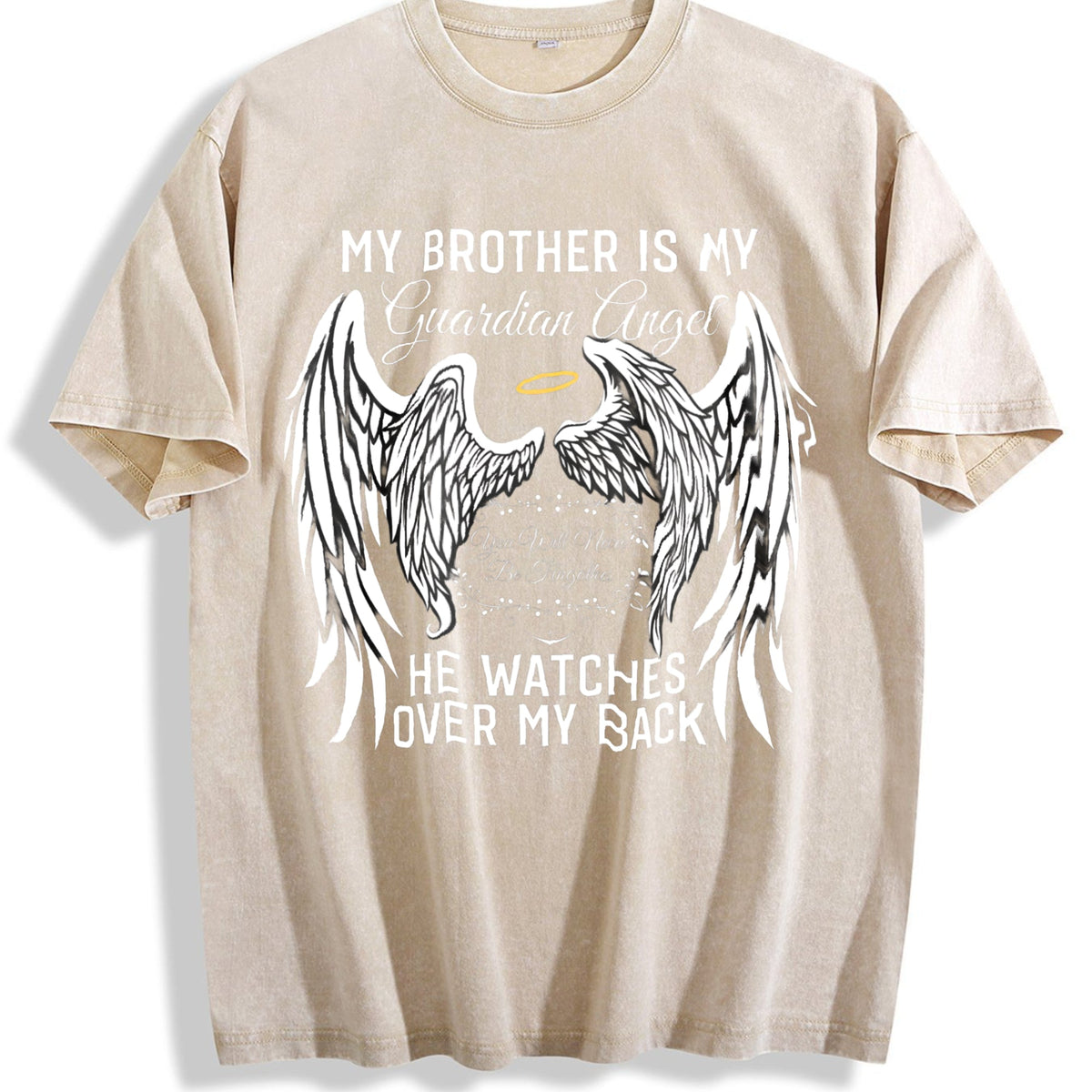 My Brother Is My Guardian Angel Vintage Washed T-Shirt product image 1