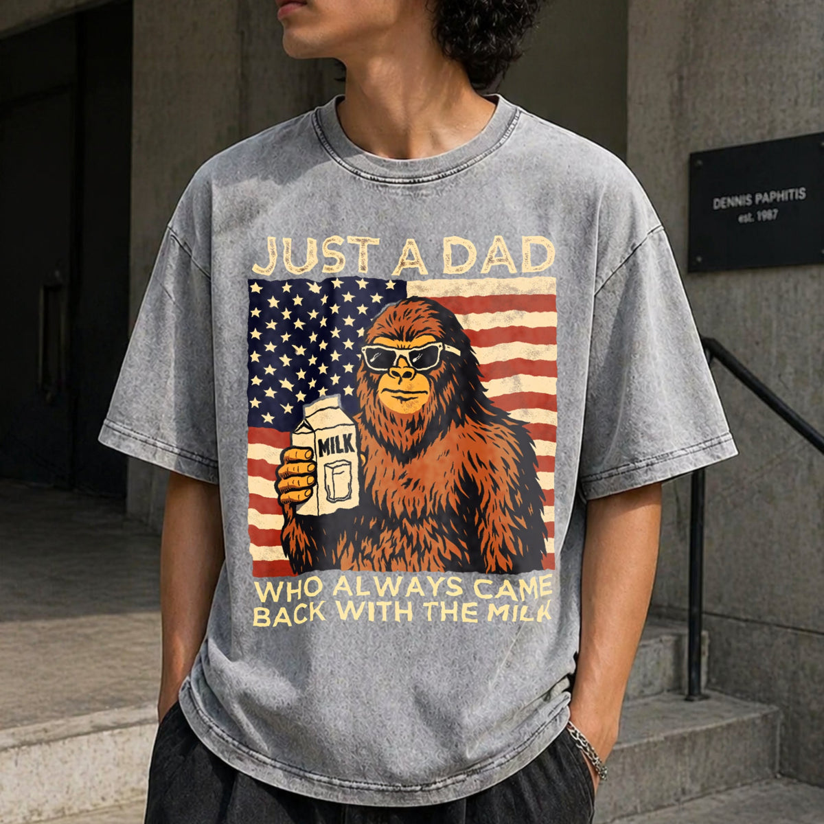 Funny Fathers Day Vintage Washed T-Shirt product image 5
