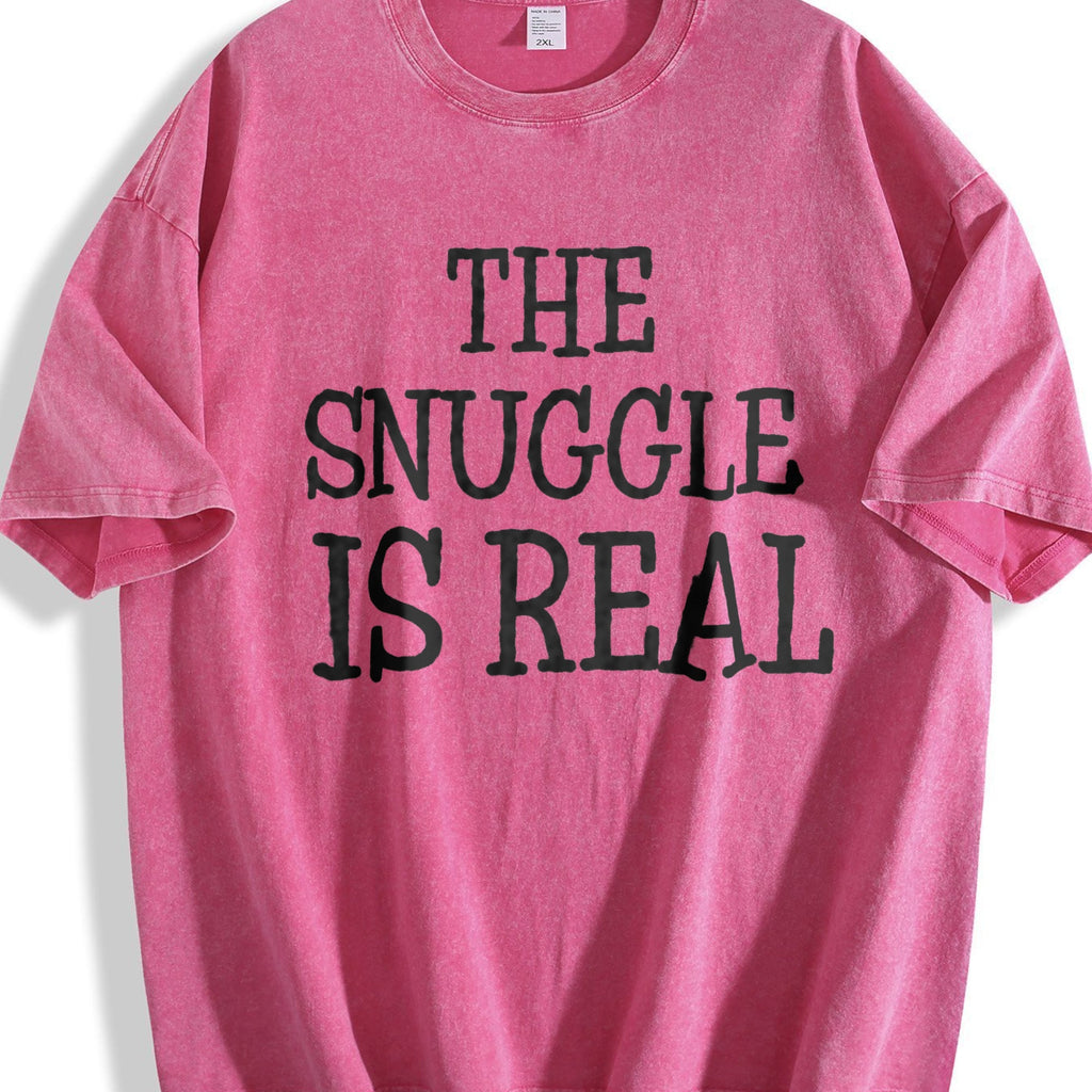 Snuggle Is Real Vintage Washed T-Shirt product image 7