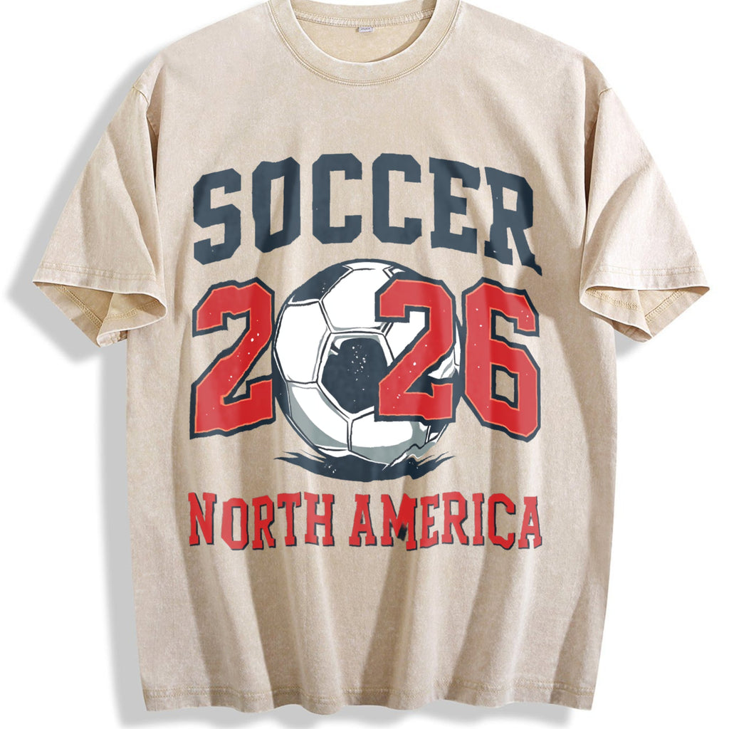 Global Soccer Fan Vintage Washed T-Shirt product image 1