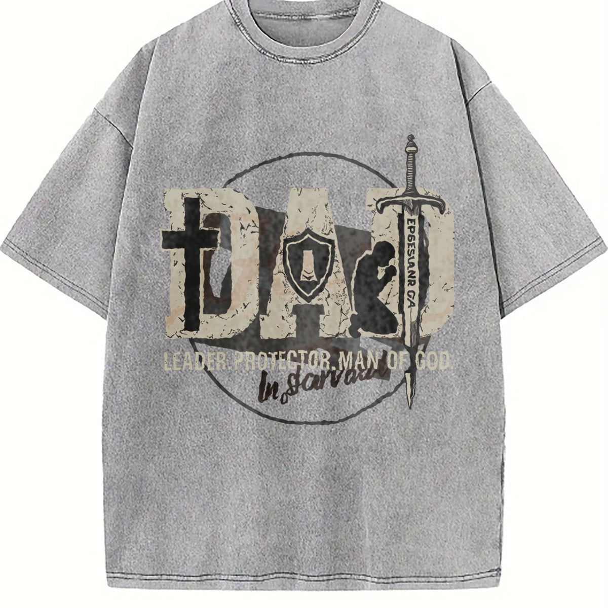 Man Of God Husband Dad Christian Father's Day Vintage product image 5