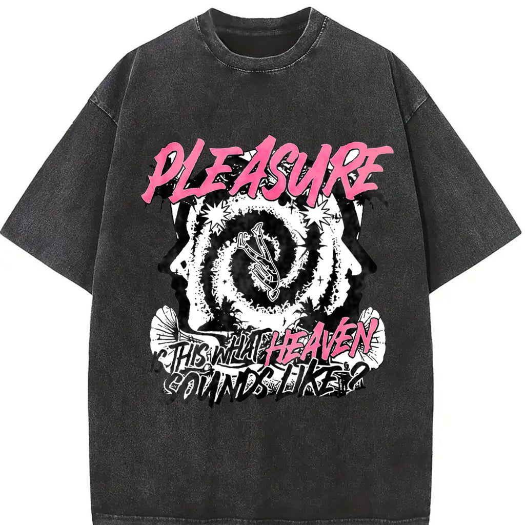Members Only Pleasure Heaven Slogan Vintage Washed T-Shirt product image 2