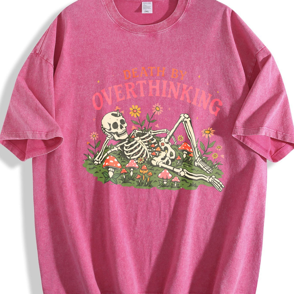 Death By Overthinking Vintage Washed T-Shirt product image 7