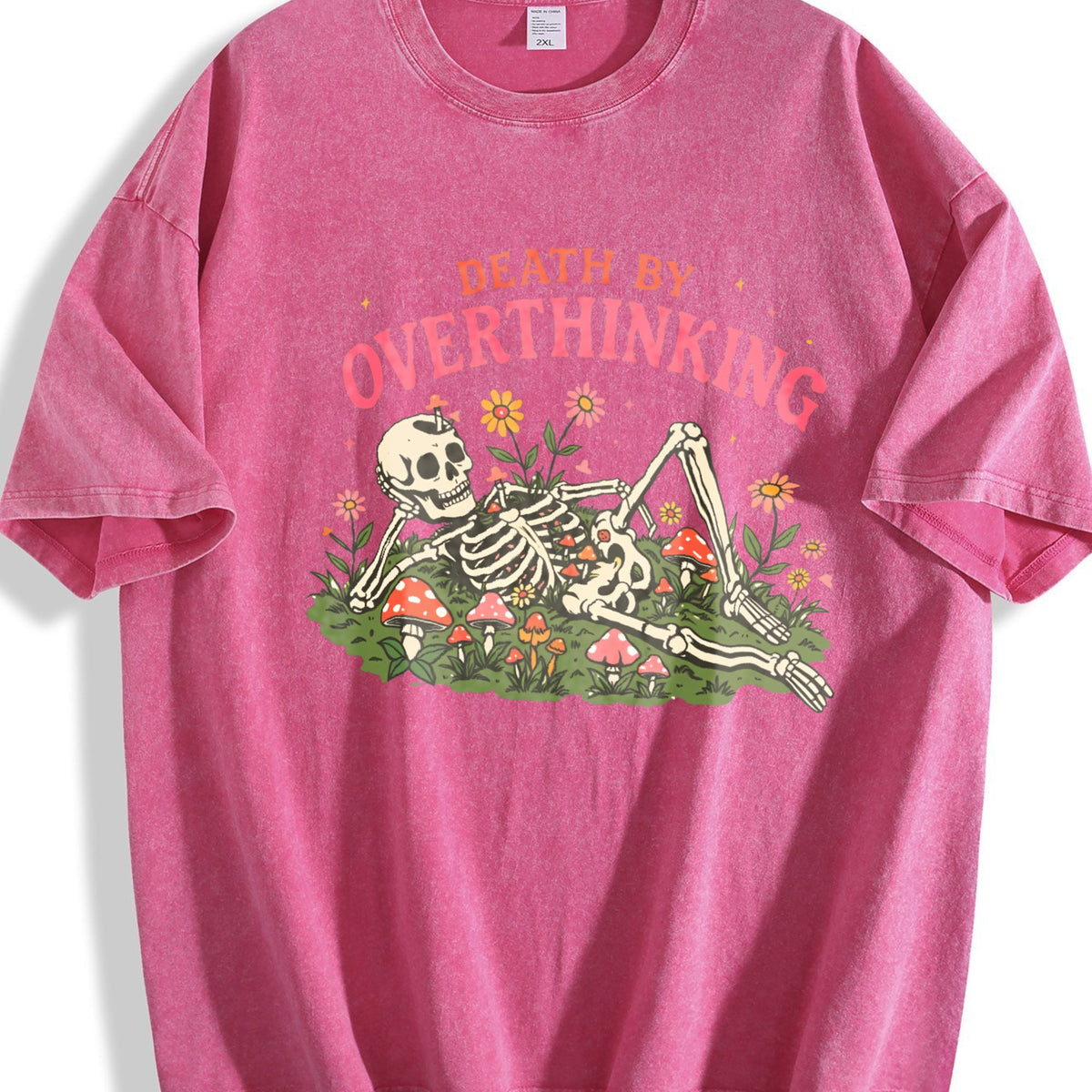 Death By Overthinking Vintage Washed T-Shirt product image 7