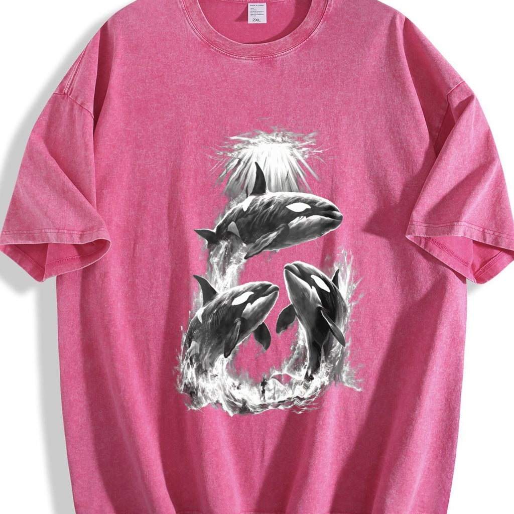 Killer Whales Vintage Washed T-Shirt product image 7