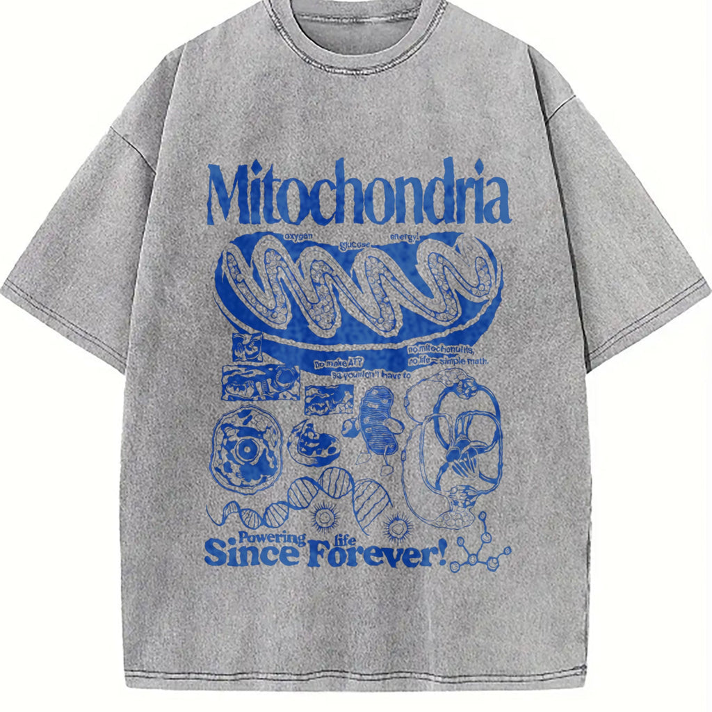 Mitochondria Science Vintage Washed T-Shirt product image 5