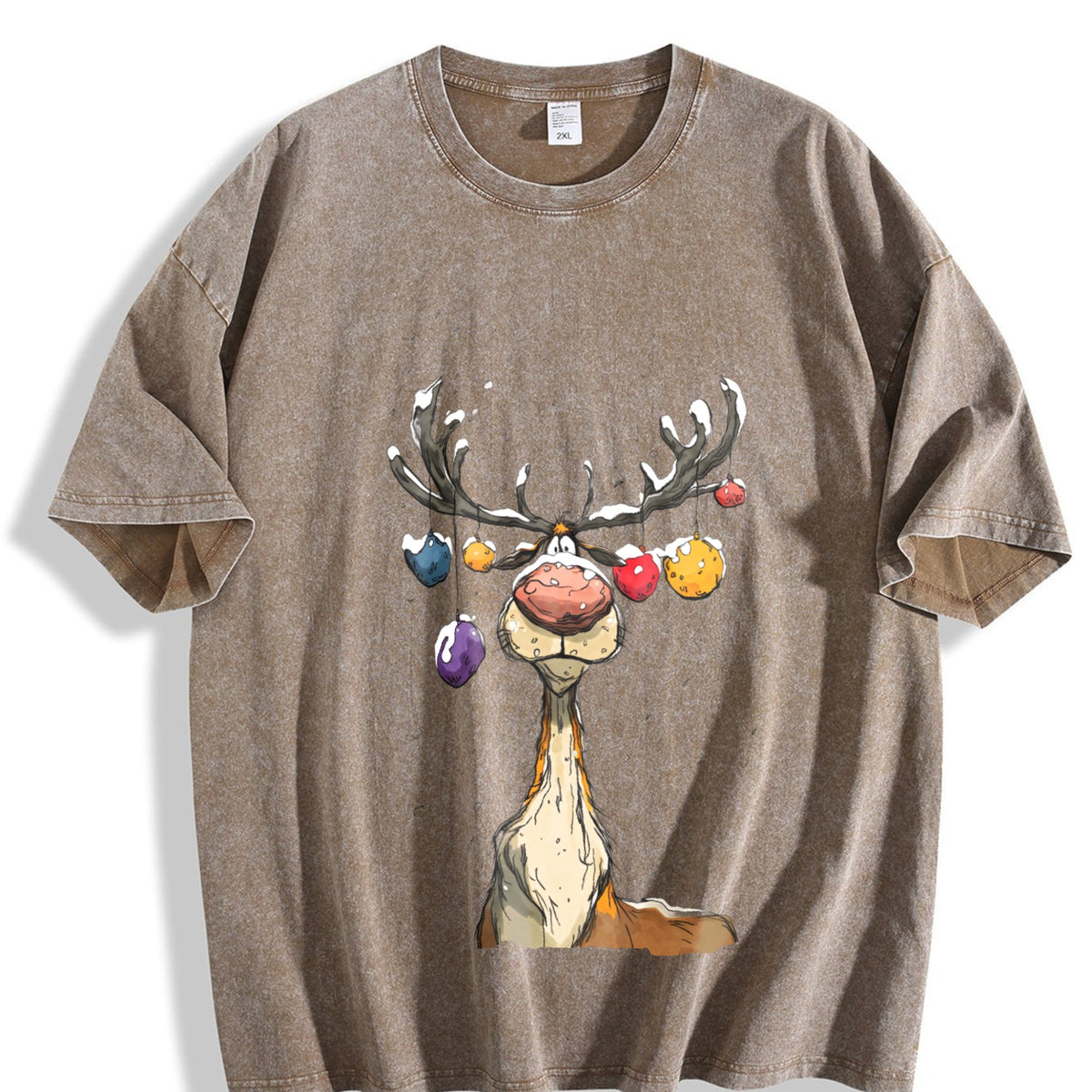 Reindeer Vintage Washed T-Shirt product image 3