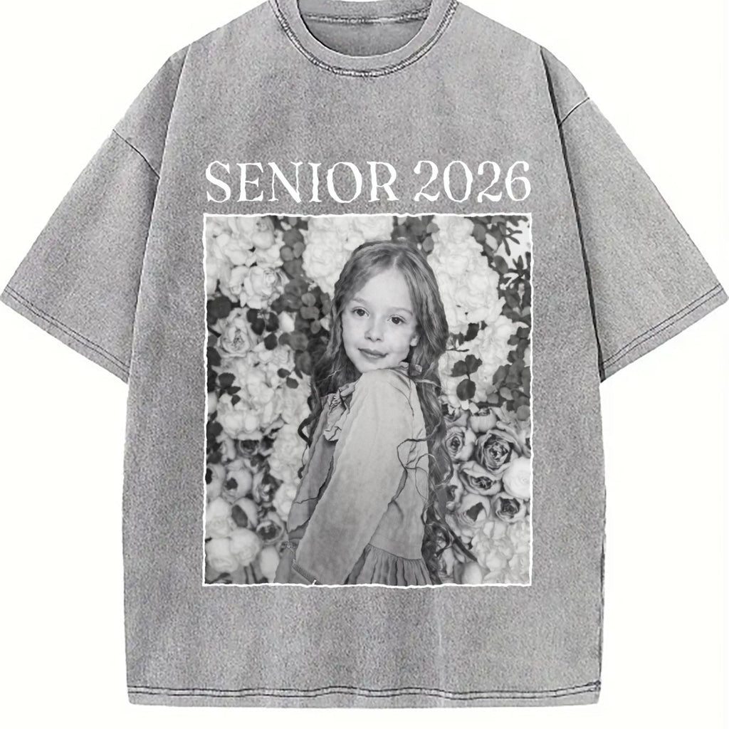 Senior 2026 Vintage Washed T-Shirt product image 5