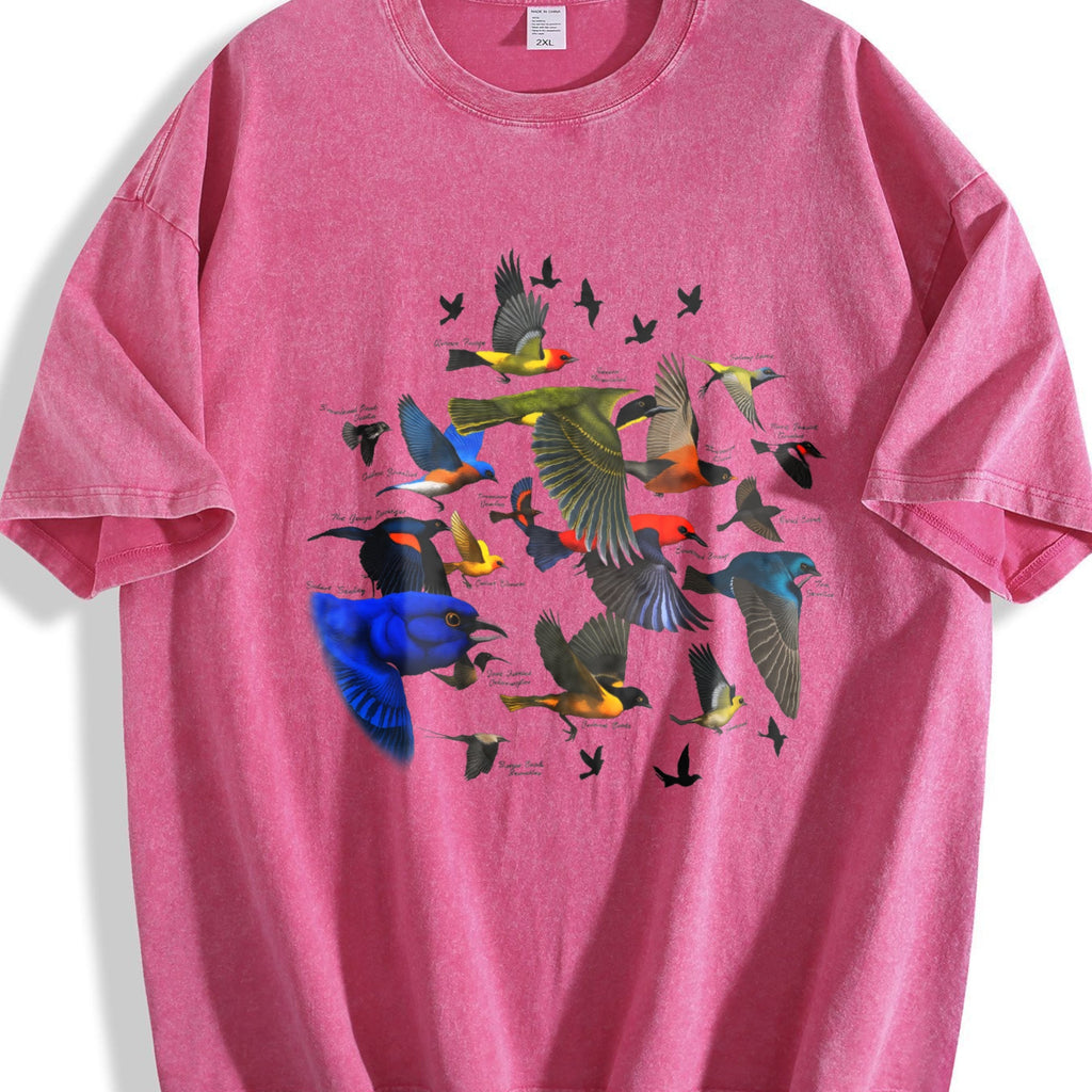 Bird Migration Vintage Washed T-Shirt product image 7