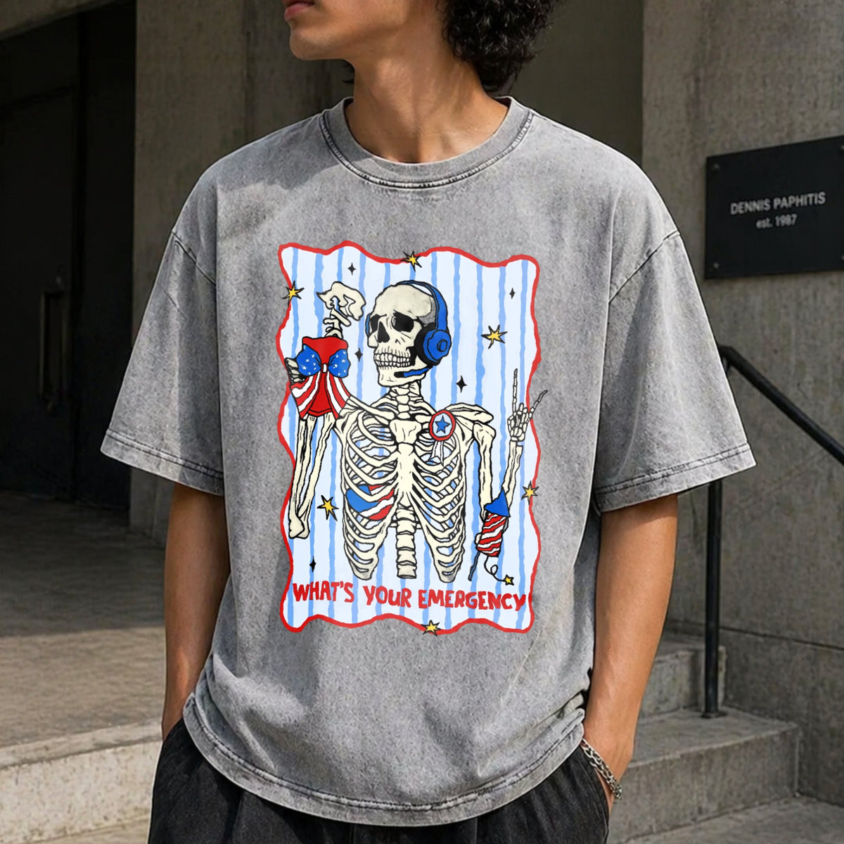 Dispatcher 4th Of July Vintage Washed T-Shirt product image 12