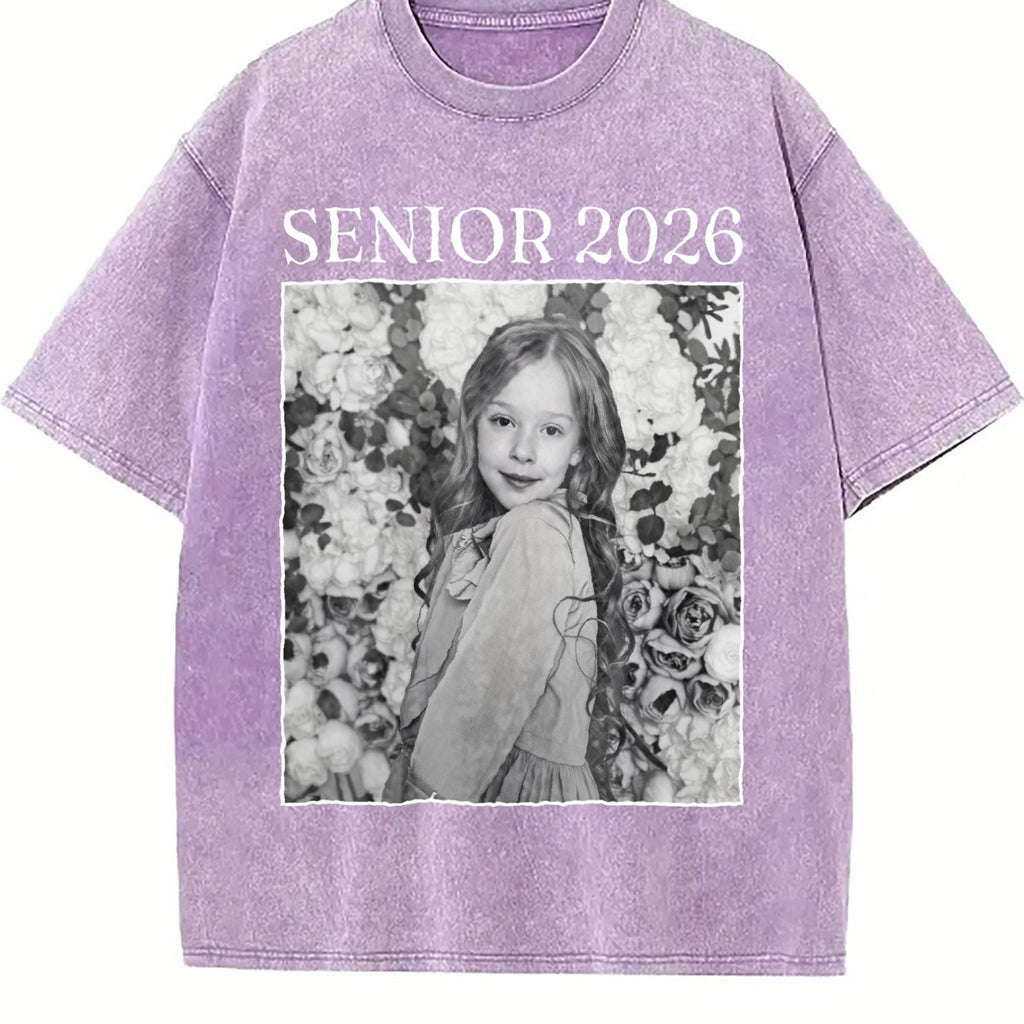 Senior 2026 Vintage Washed T-Shirt product image 6