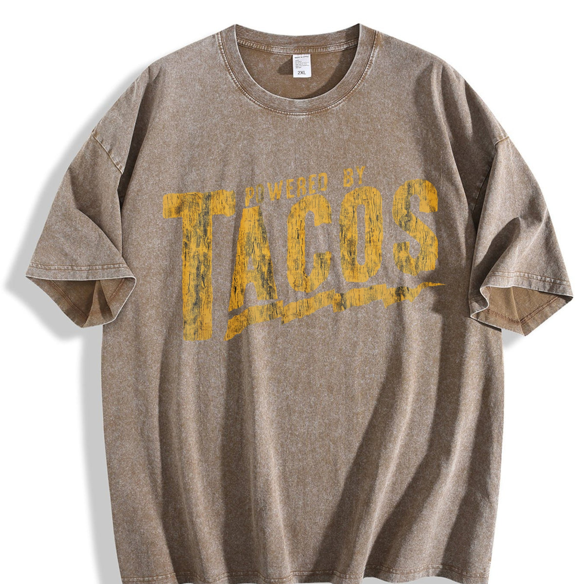 Powered By Tacos Funny Sarcastic For Guys Cool Vintage product image 3