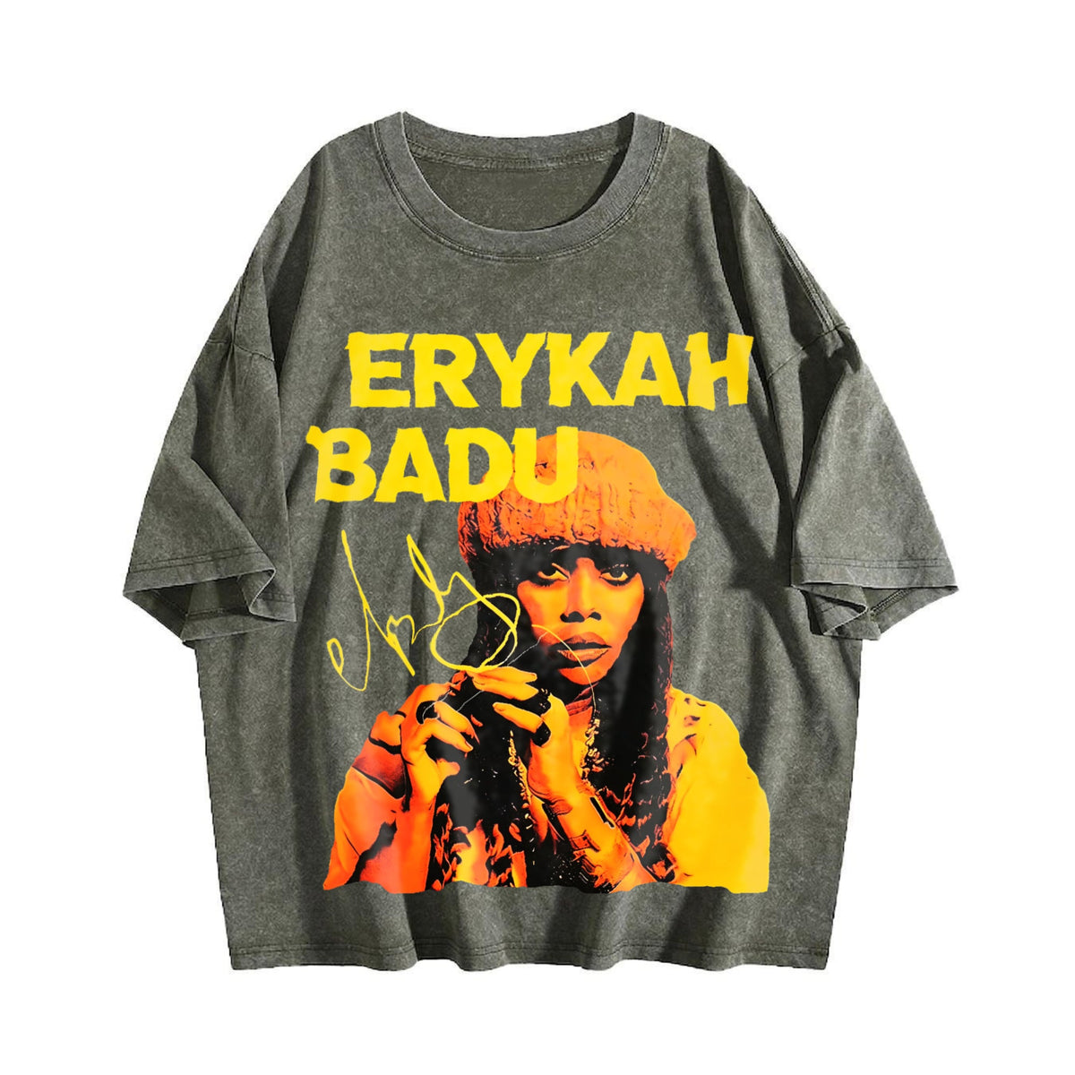 Erykah Badu Portrait Vintage Washed T-Shirt product image 4