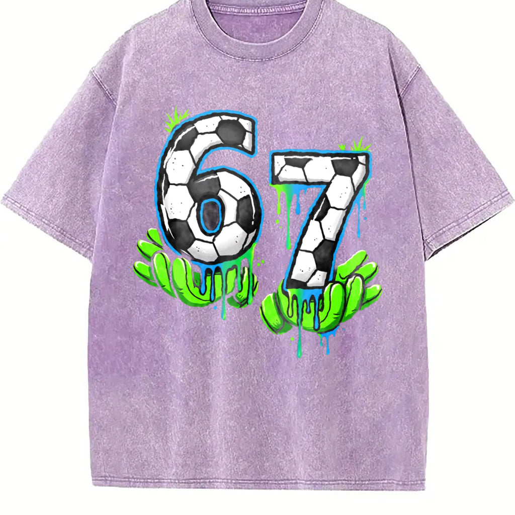 Global Soccer Fan Vintage Washed T-Shirt product image 6