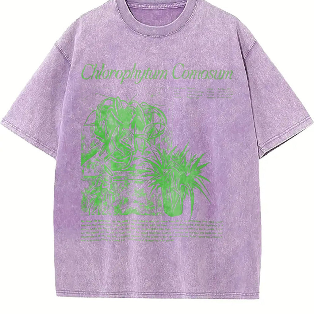 Spider Plant Chlorophytum Comosum Vintage Washed T-Shirt product image 6