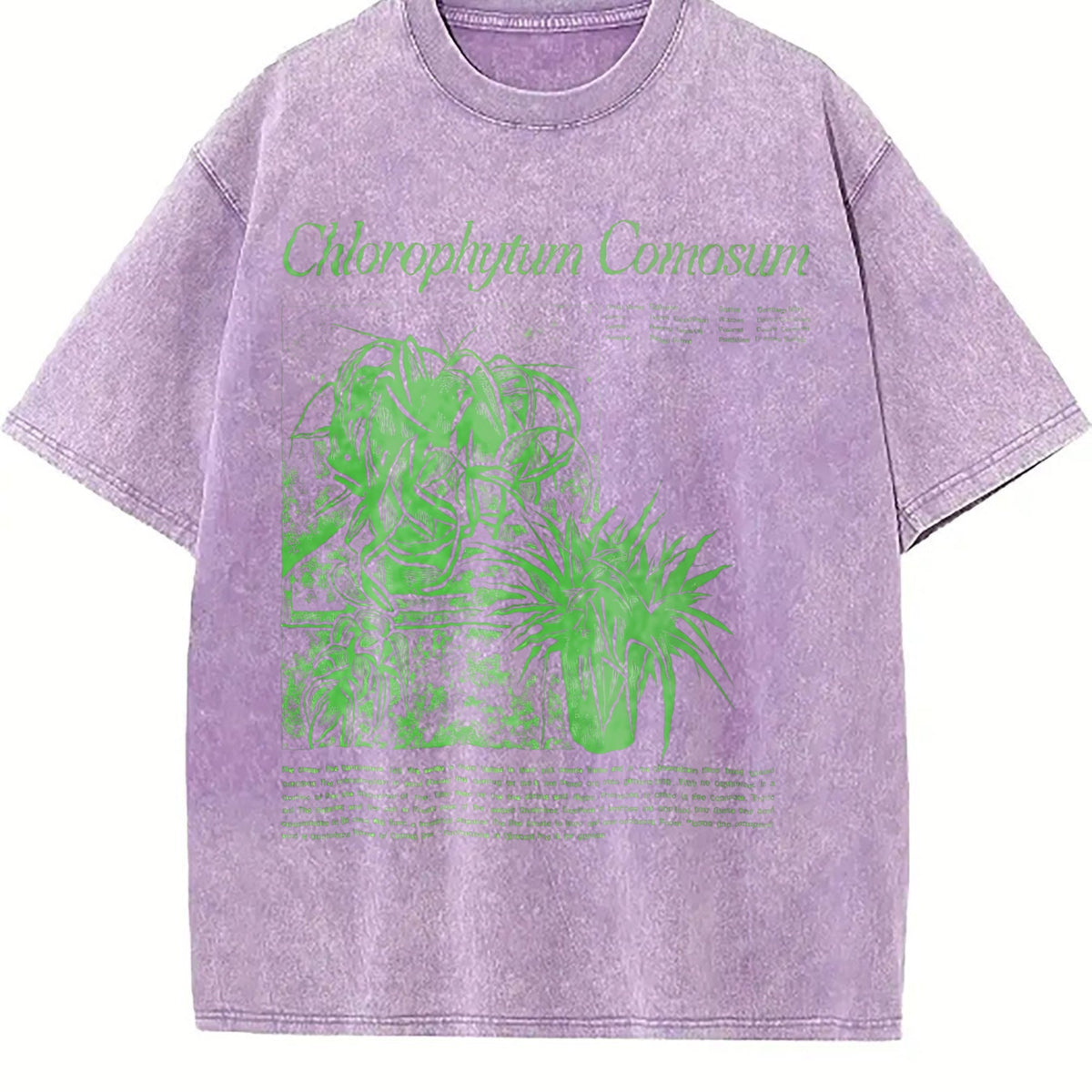 Spider Plant Chlorophytum Comosum Vintage Washed T-Shirt product image 6