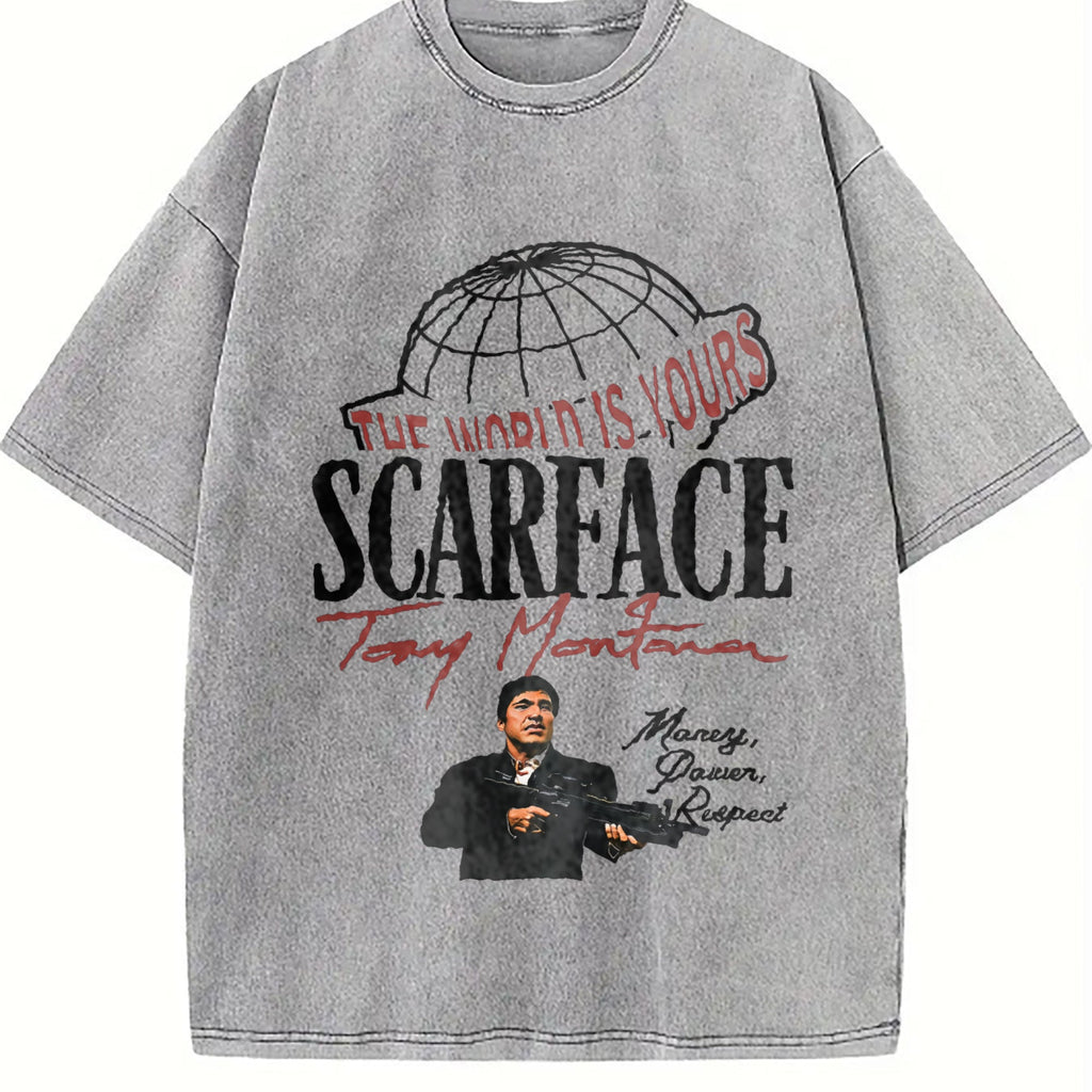 World Is Yours Globe Vintage Washed T-Shirt product image 5