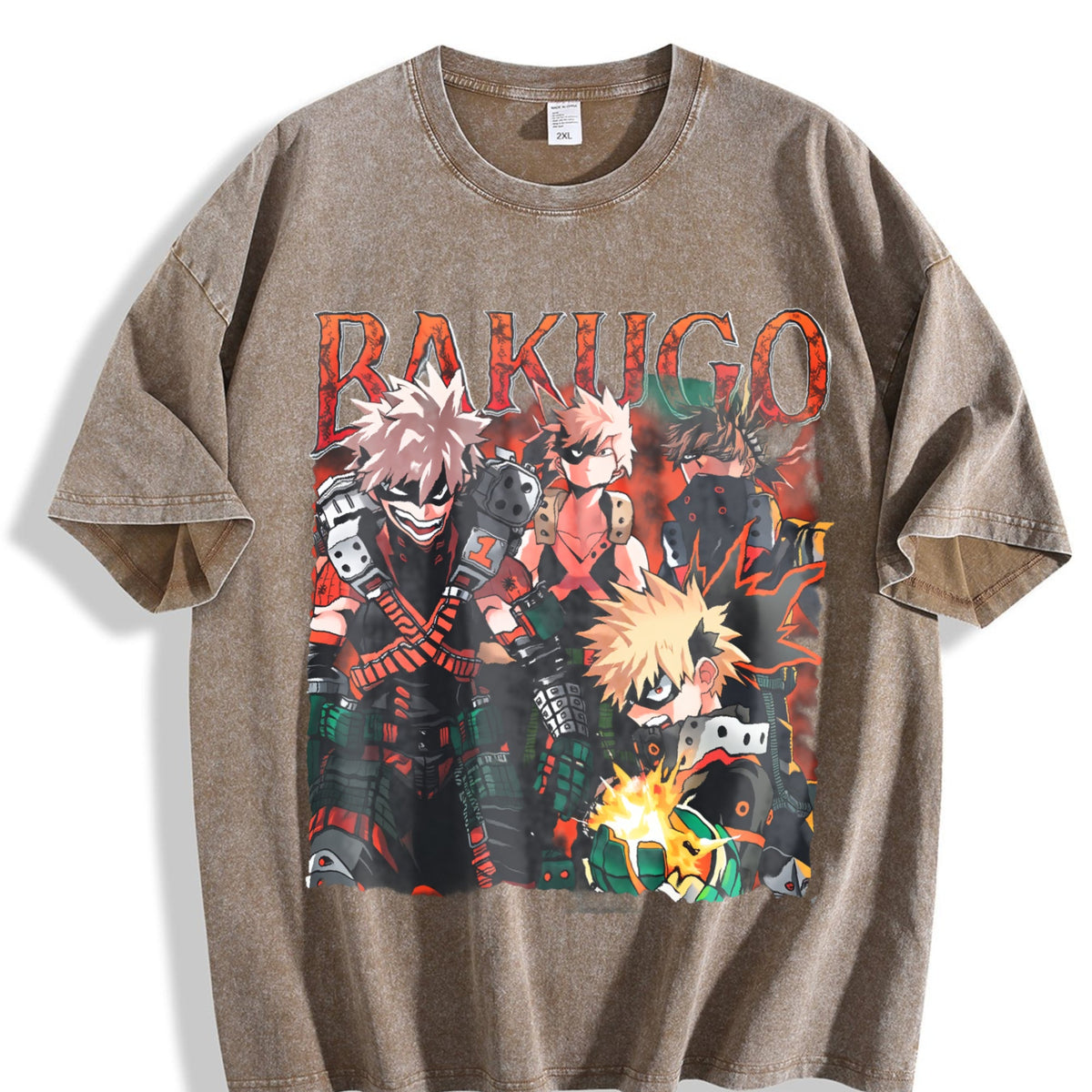 Bakugo Katsuki Vintage Washed T-Shirt product image 3