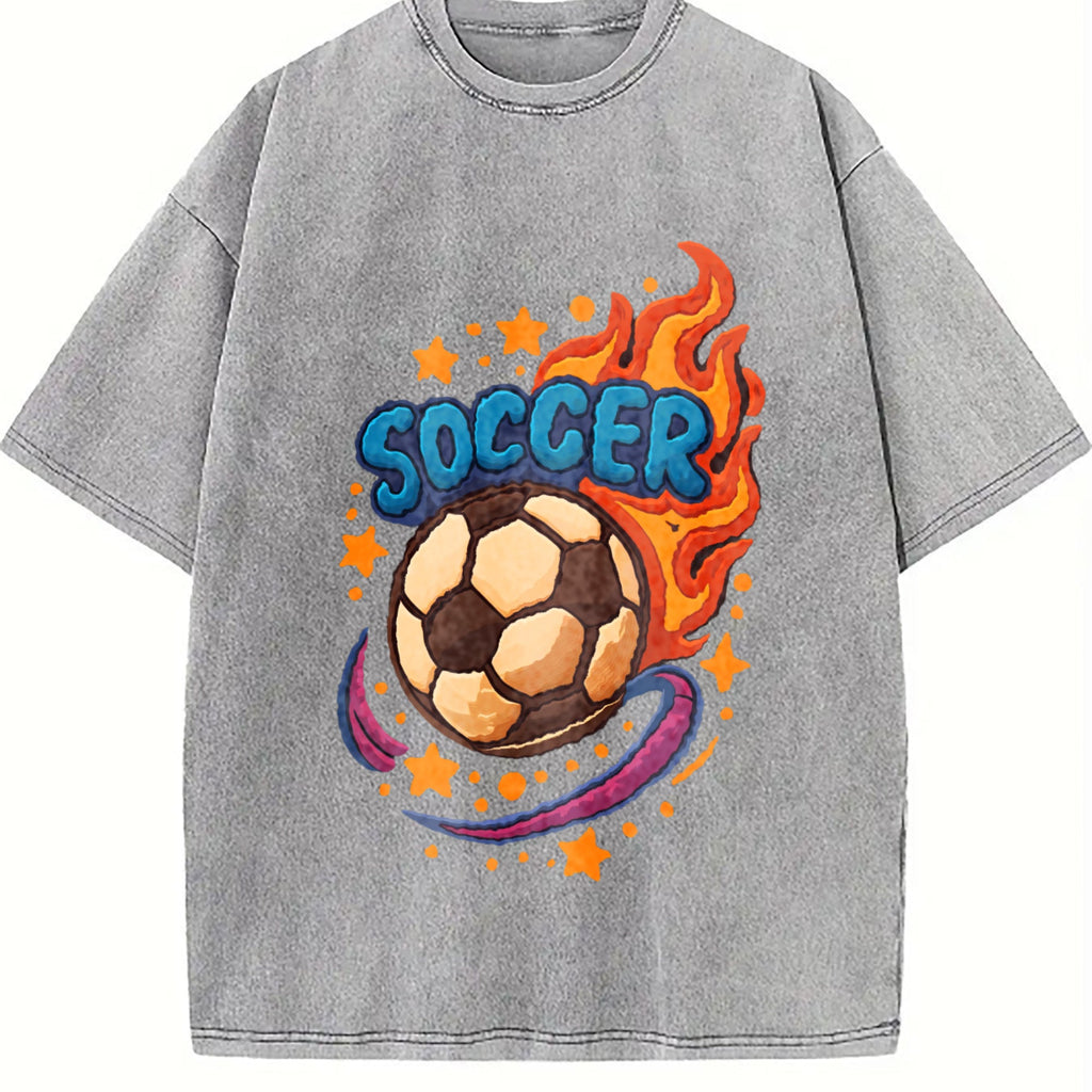Global Soccer Fan Vintage Washed T-Shirt product image 5