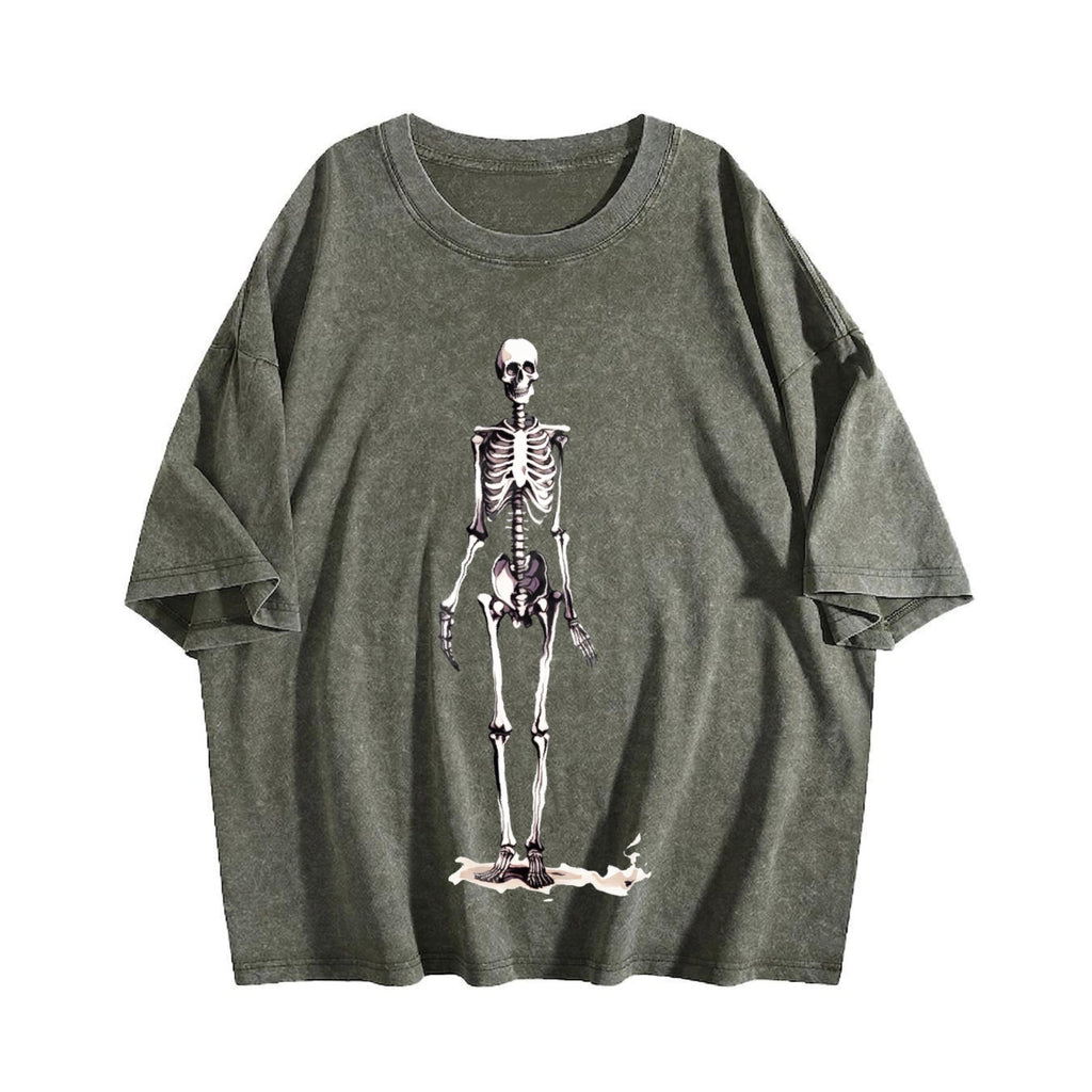 Skeleton 90s Vintage Washed T-Shirt product image 4
