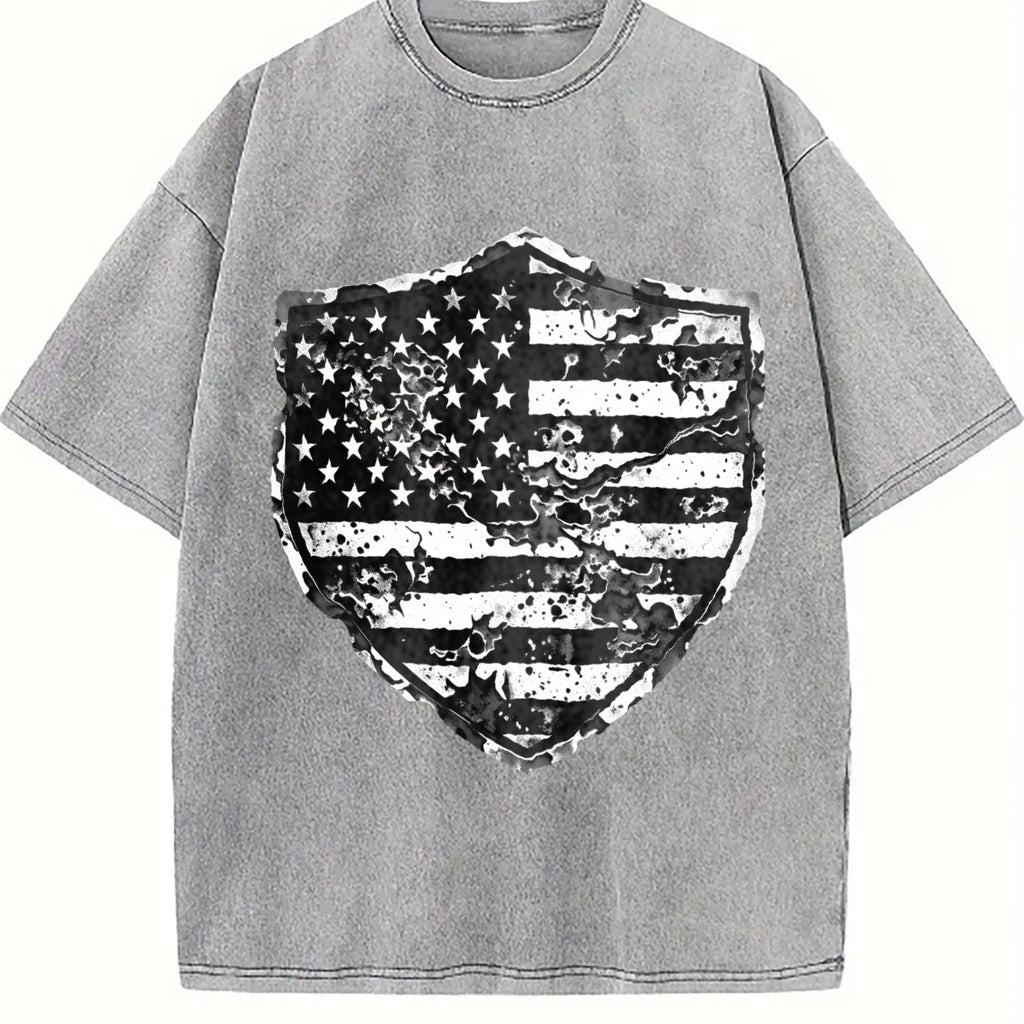 The Explorer & Grunge Fan: Shield With Flag Motif Vintage product image 5