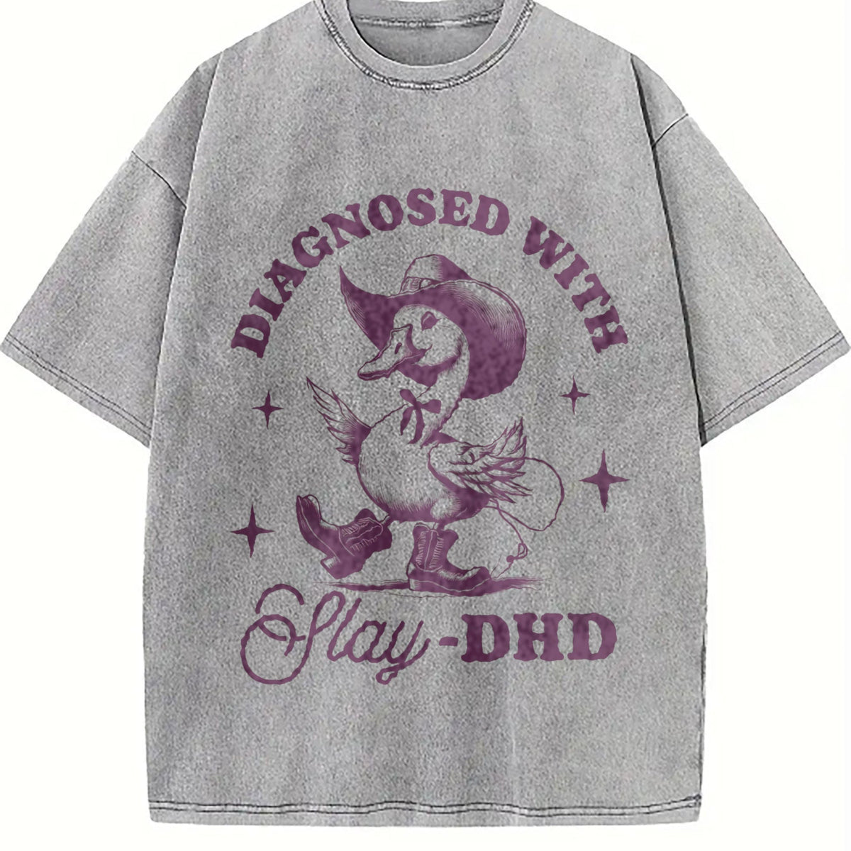 Goose Diagnosed With Slay-dhd Vintage Washed T-Shirt product image 5