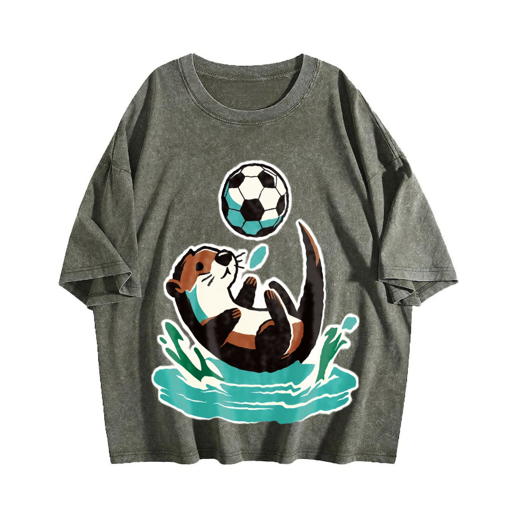 Global Soccer Fan Vintage Washed T-Shirt product image 4