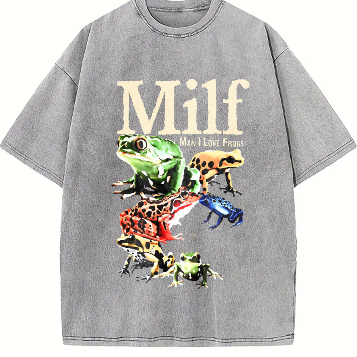 Man I Love Frogs Vintage Washed T-Shirt product image 5