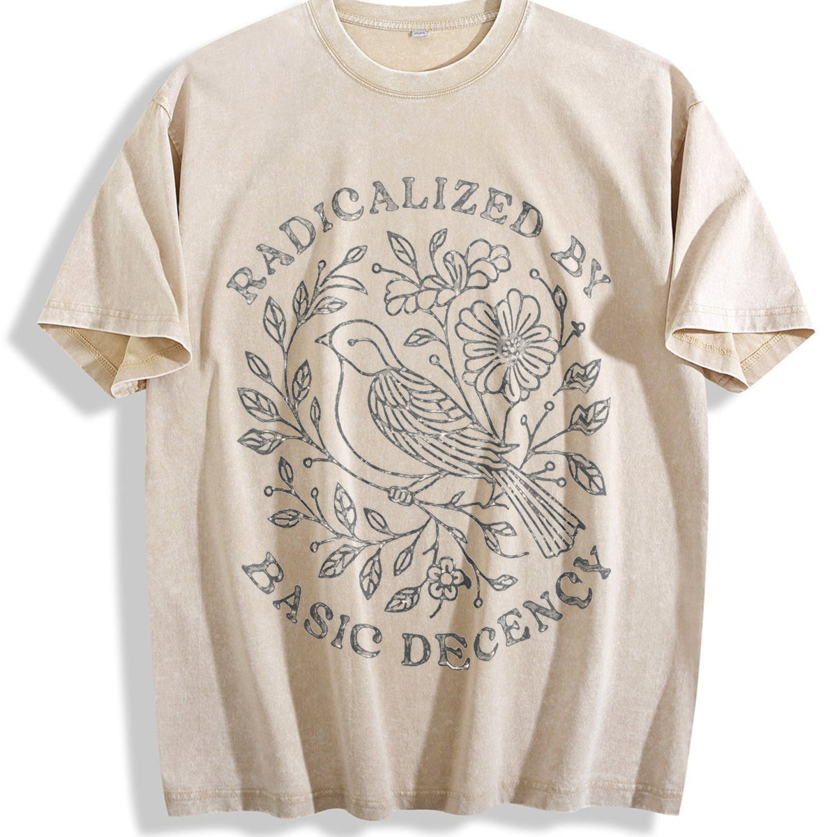 Radicalized By Basic Decency Vintage Washed T-Shirt product image 1